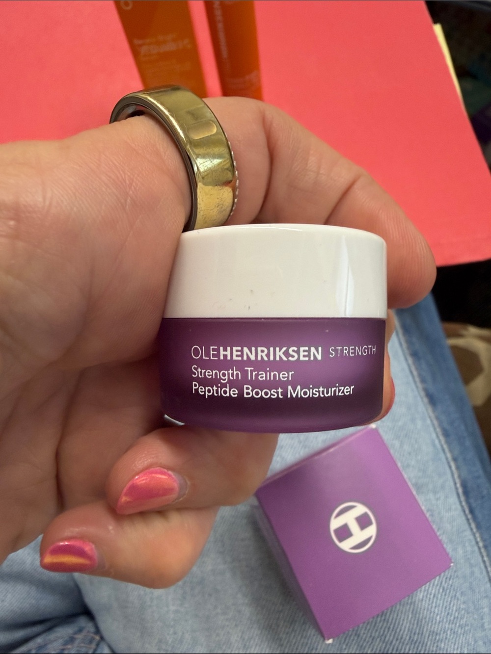 Olehenriksen Strength Trainer peptide boost moisturizer/ vitamin C serum - Picture 7 of 16